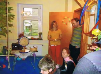Team und Gäste beim Jubiläumsnachmittag in Löbau