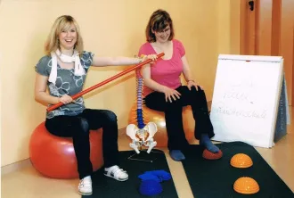 Übung aus der Rückenschule
